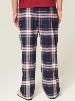 Blauw - Hollister Flannel Check Pyjama Bottoms