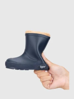 Blauw - Igor Yogi nep bont gevoerde warme Laarzen