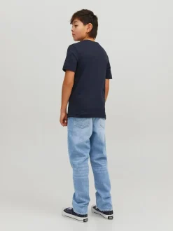 Blauw - JACK & JONES Junior Chris Relaxed Fit Black Jeans