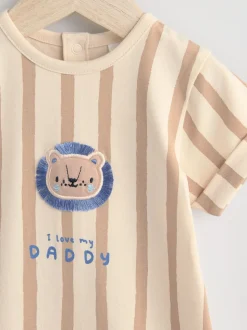 Blauw - Jersey babyrompertje