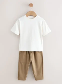 Blauw - Jersey Shirt T-Shirt and Joggers 3 Piece Set (3mths-7yrs)