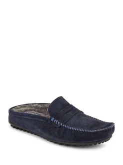 Blauw - Jones Bootmaker Zap Leather Mule Slippers