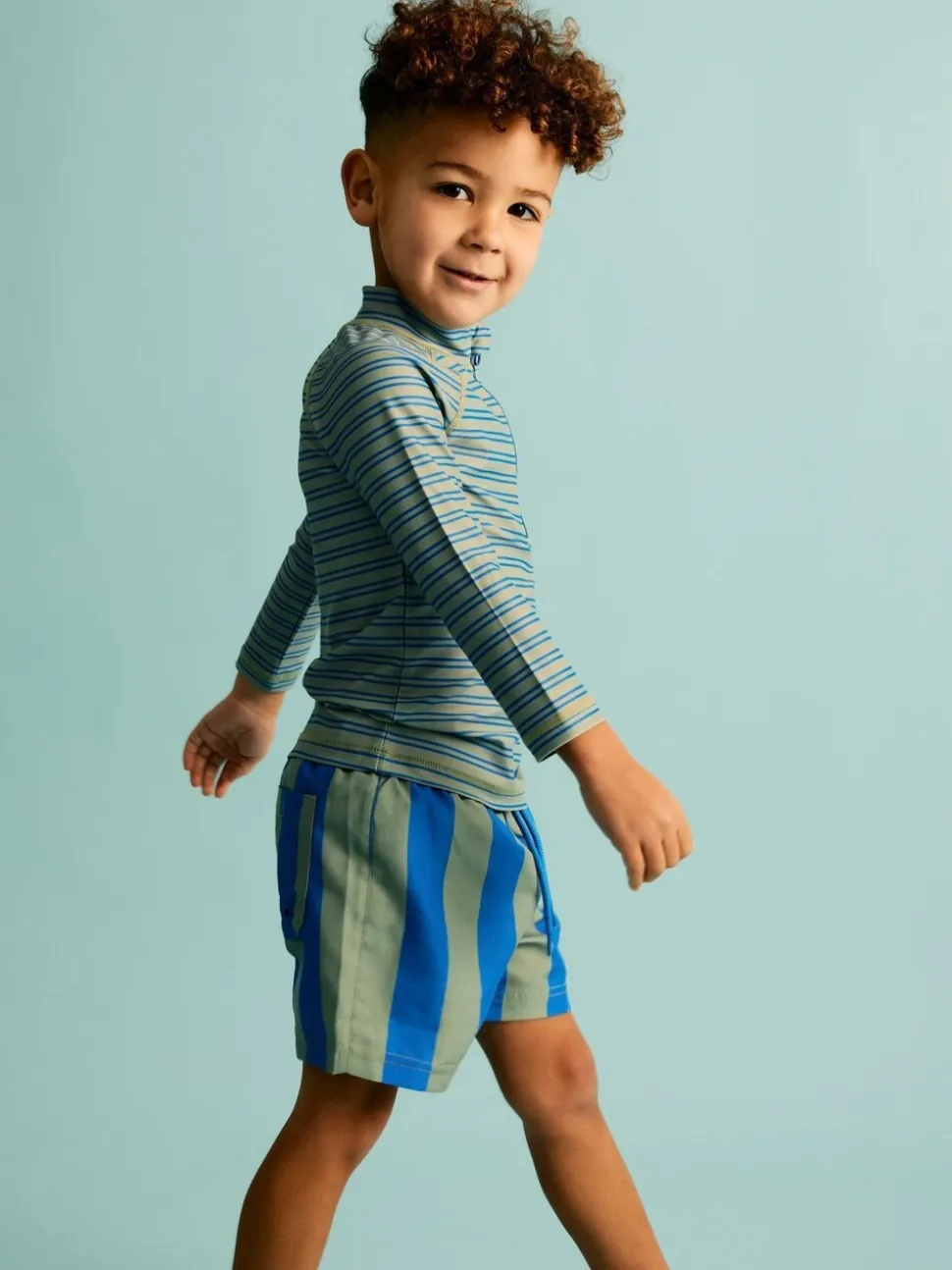 Blauw - KIDLY BY MORI Swim Shorts