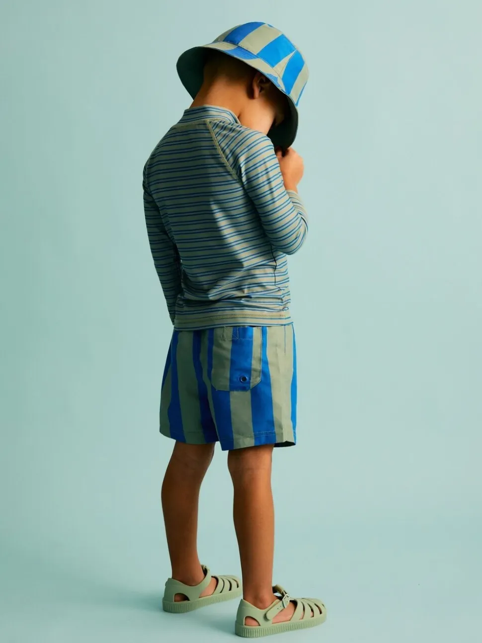 Blauw - KIDLY BY MORI Swim Shorts