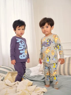 Blauw - License Bluey Snuggle Pyjamas 2 Pack (12mths-8yrs)