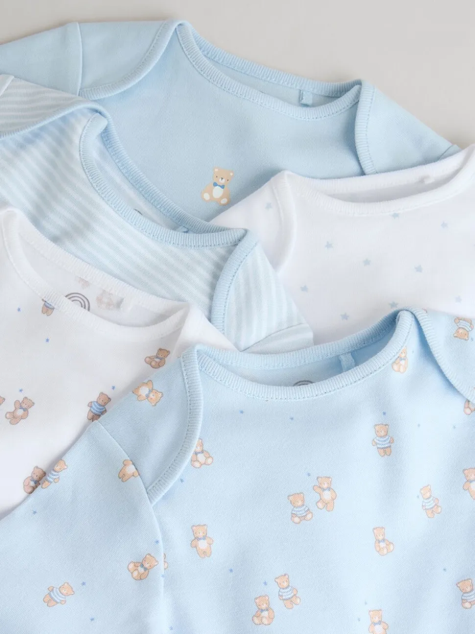 Blauw - Long Sleeved Baby Bear Bodysuit
