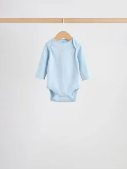 Blauw - Long Sleeved Baby Bear Bodysuit