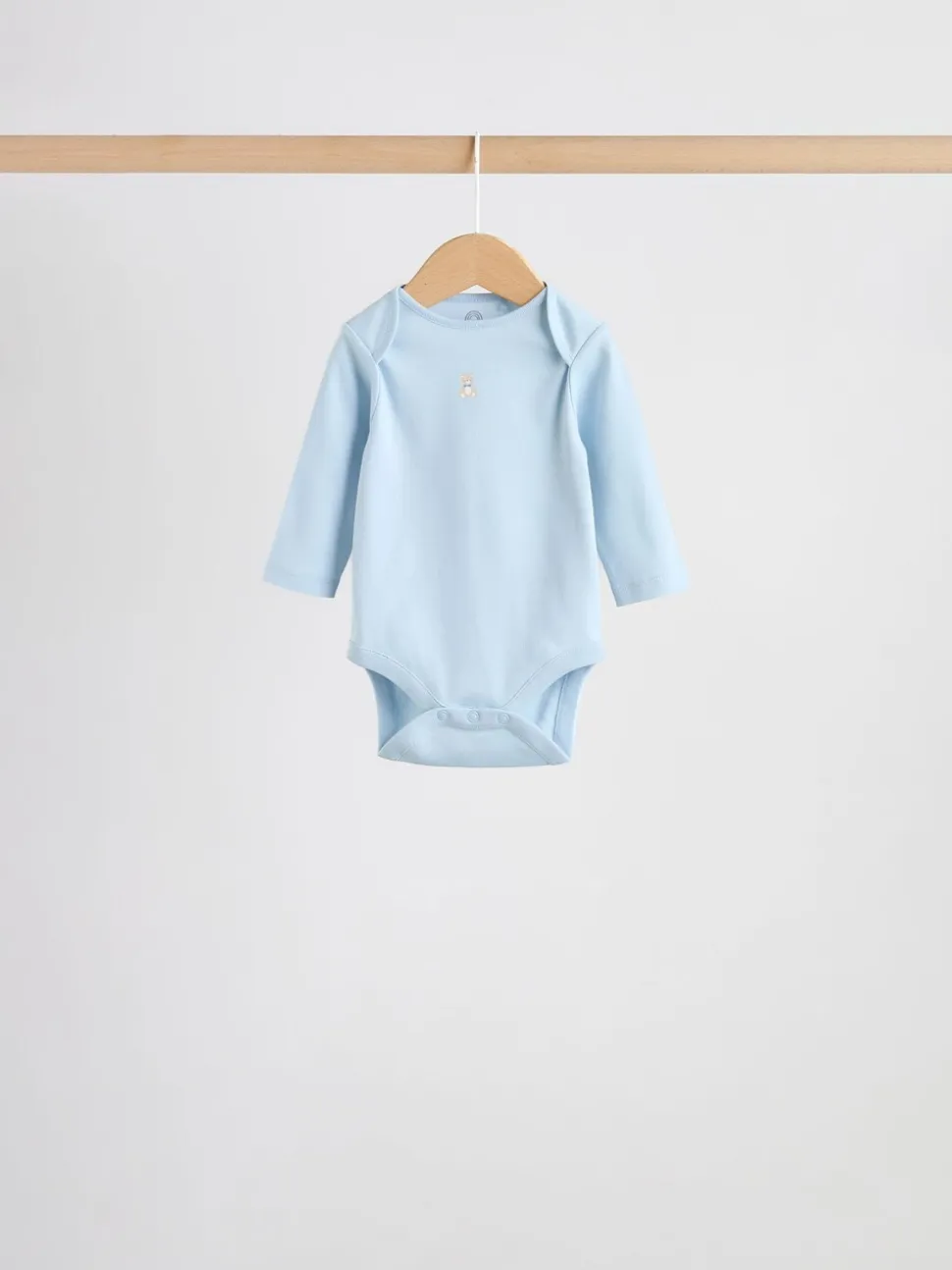 Blauw - Long Sleeved Baby Bear Bodysuit