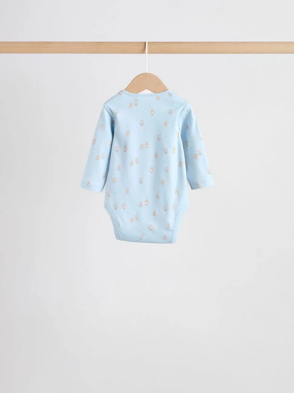 Blauw - Long Sleeved Baby Bear Bodysuit