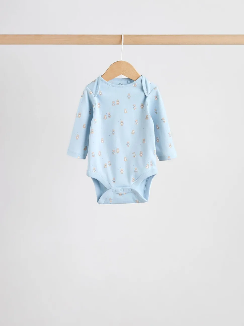 Blauw - Long Sleeved Baby Bear Bodysuit