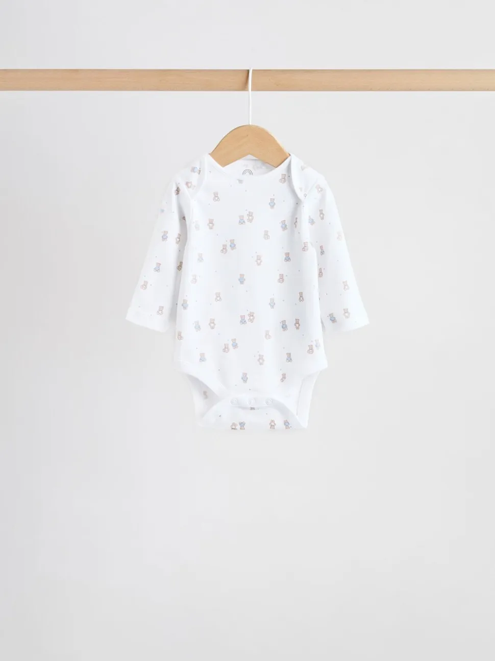 Blauw - Long Sleeved Baby Bear Bodysuit