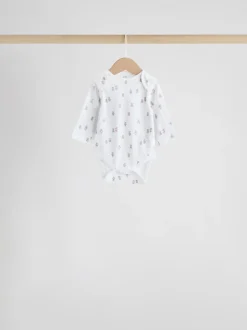 Blauw - Long Sleeved Baby Bear Bodysuit