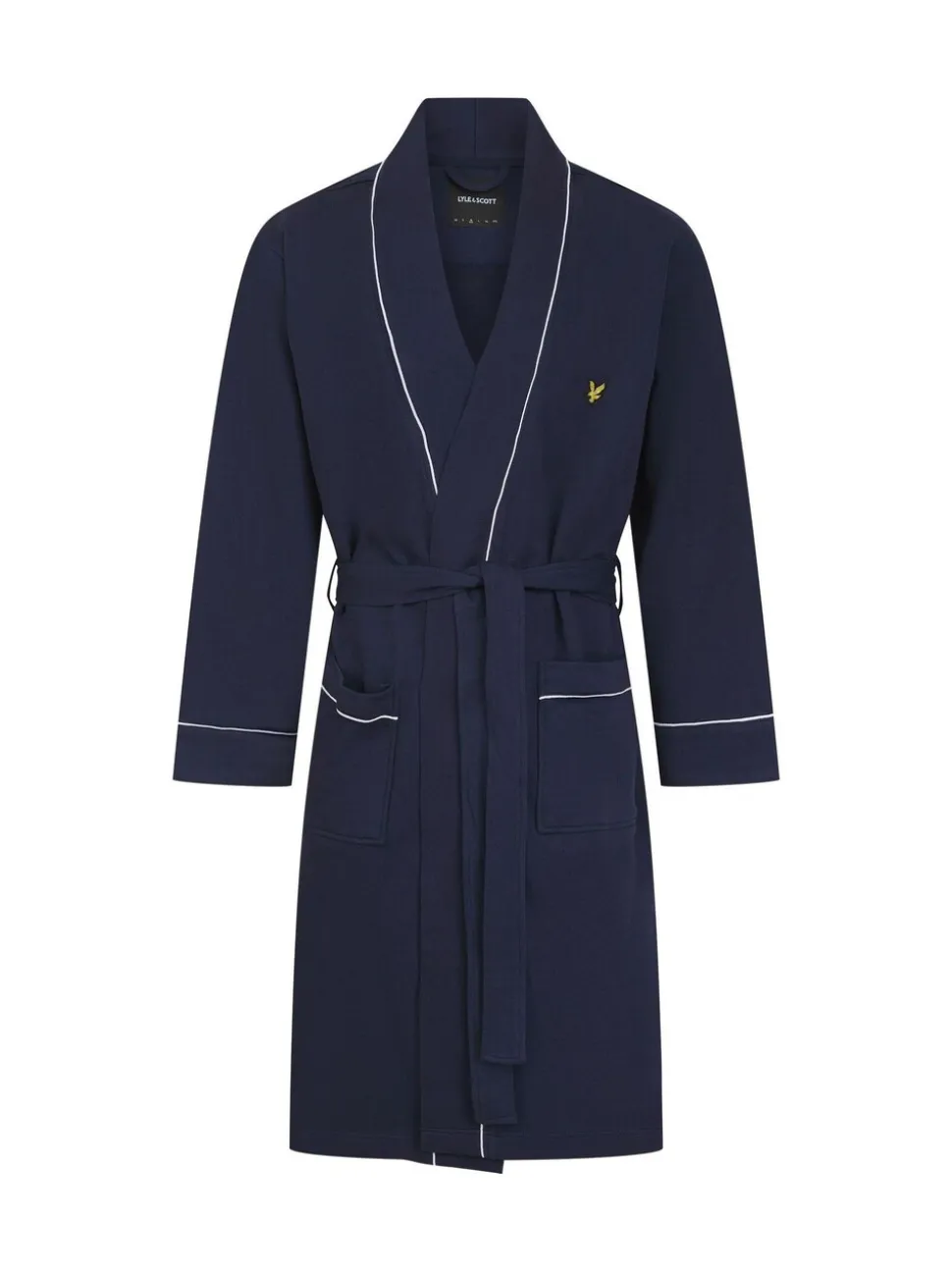 Blauw - Lyle & Scott Kobe Kimono Robe