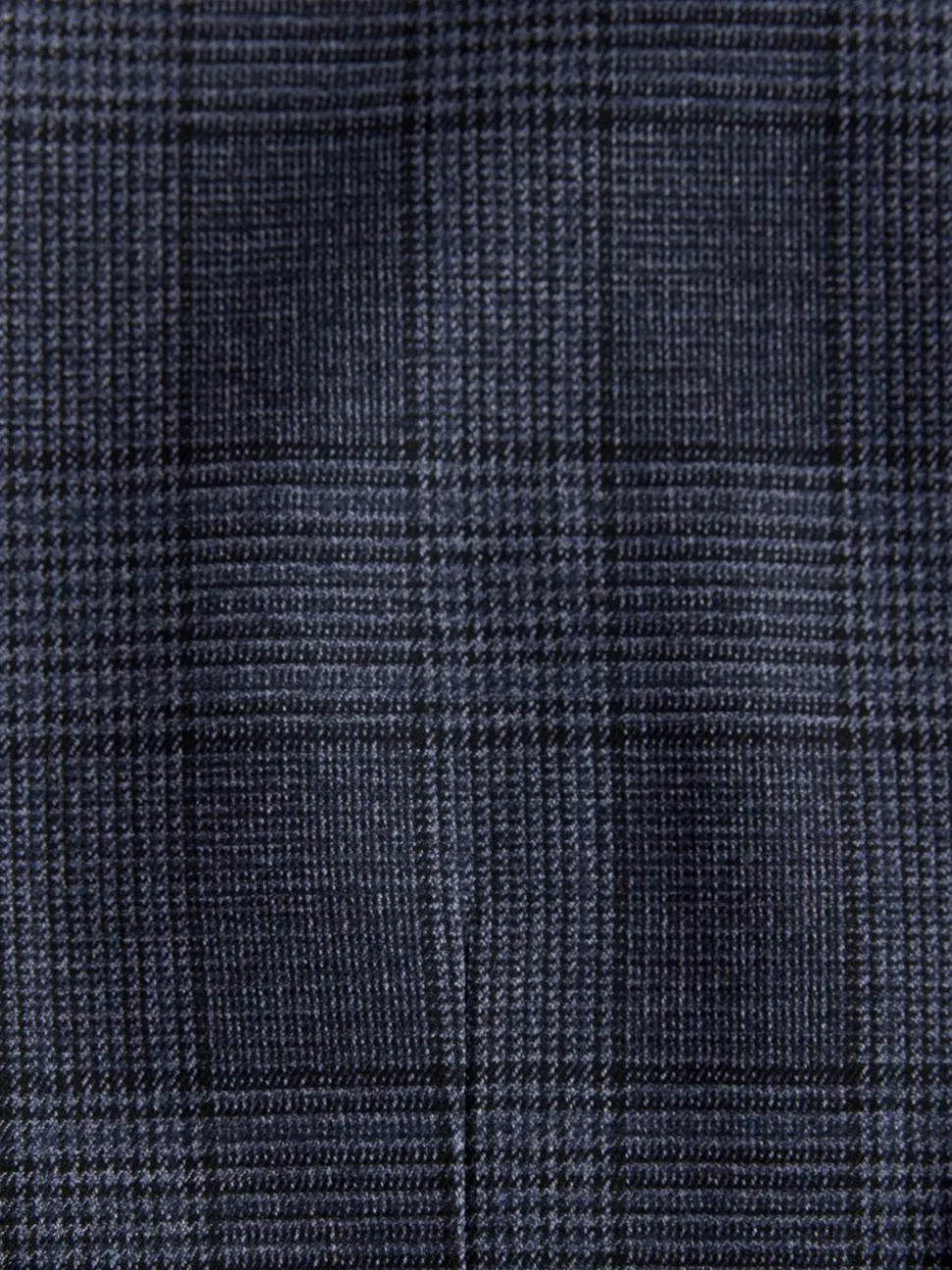 Blauw - Maatgesneden kostuum met ruit: herenvest