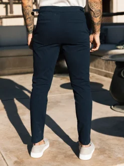Blauw - MAUVAIS Beaufort stretchy chino's