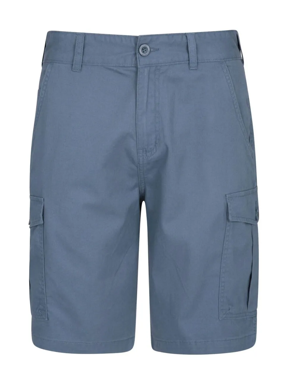 Blauw - Mountain Warehouse Mens Lakeside 100% Cotton Cargo Shorts