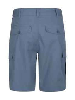 Blauw - Mountain Warehouse Mens Lakeside 100% Cotton Cargo Shorts