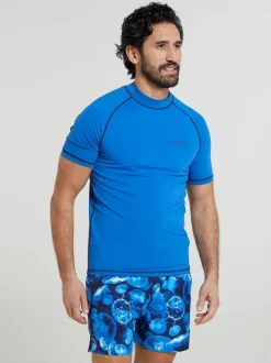Blauw - Mountain Warehouse - UV surfhemd voor heren