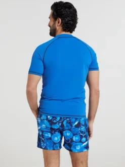 Blauw - Mountain Warehouse - UV surfhemd voor heren