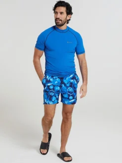 Blauw - Mountain Warehouse - UV surfhemd voor heren
