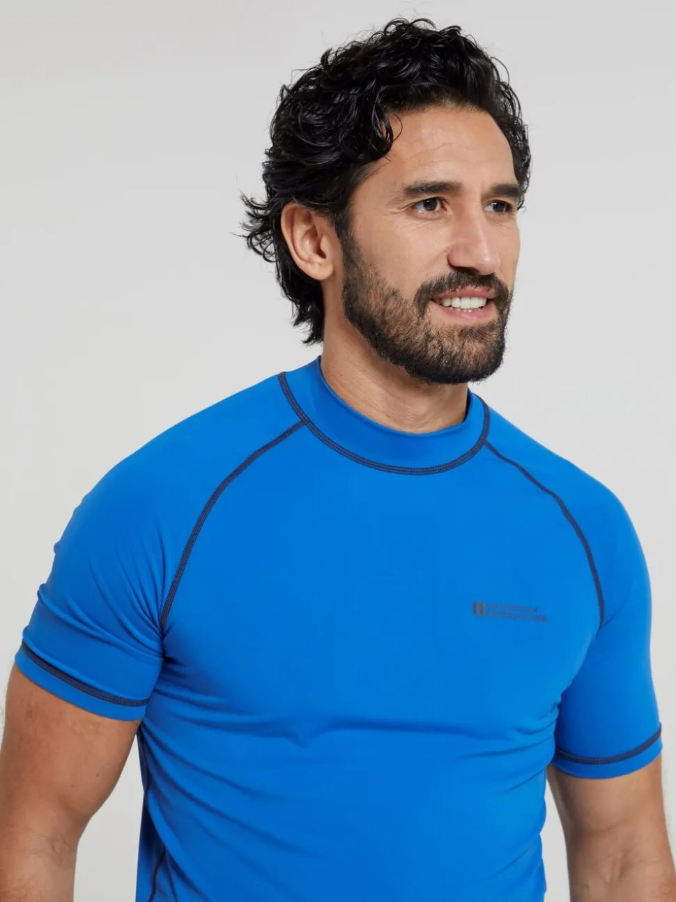 Blauw - Mountain Warehouse - UV surfhemd voor heren