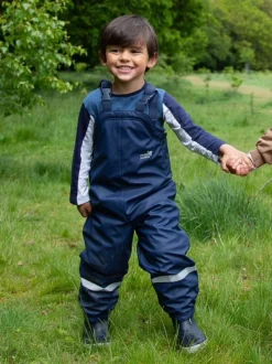 Blauw - Muddy Puddles waterdichte geïsoleerde Puddleflex bretelbroek