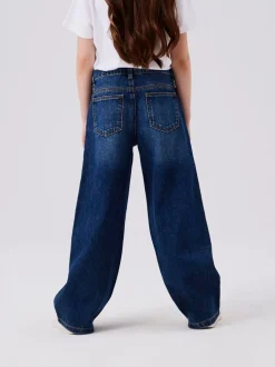 Blauw - Name It jeans met wijde pijpen