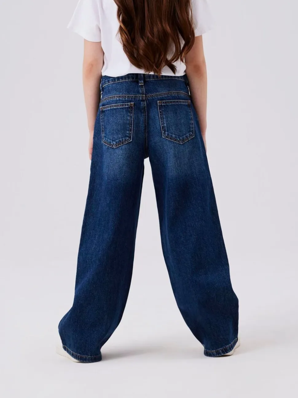 Blauw - Name It jeans met wijde pijpen
