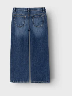 Blauw - Name It jeans met wijde pijpen