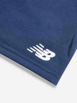 Blauw - New Balance Kids Brush Back Stacked Logo Shorts