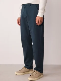 Blauw - Normale Pasvorm - Stretchy chino