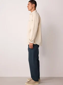 Blauw - Normale Pasvorm - Stretchy chino