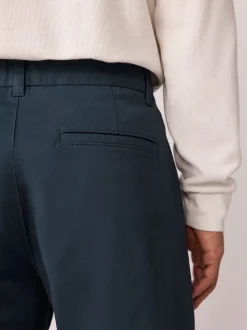 Blauw - Normale Pasvorm - Stretchy chino