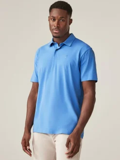 Blauw - Normale Pasvorm - Set van 5 jersey poloshirts met korte mouwen