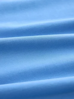 Blauw - Normale Pasvorm - Set van 5 jersey poloshirts met korte mouwen