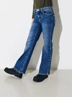 Blauw - Only kinderjeans met wijde pijpen