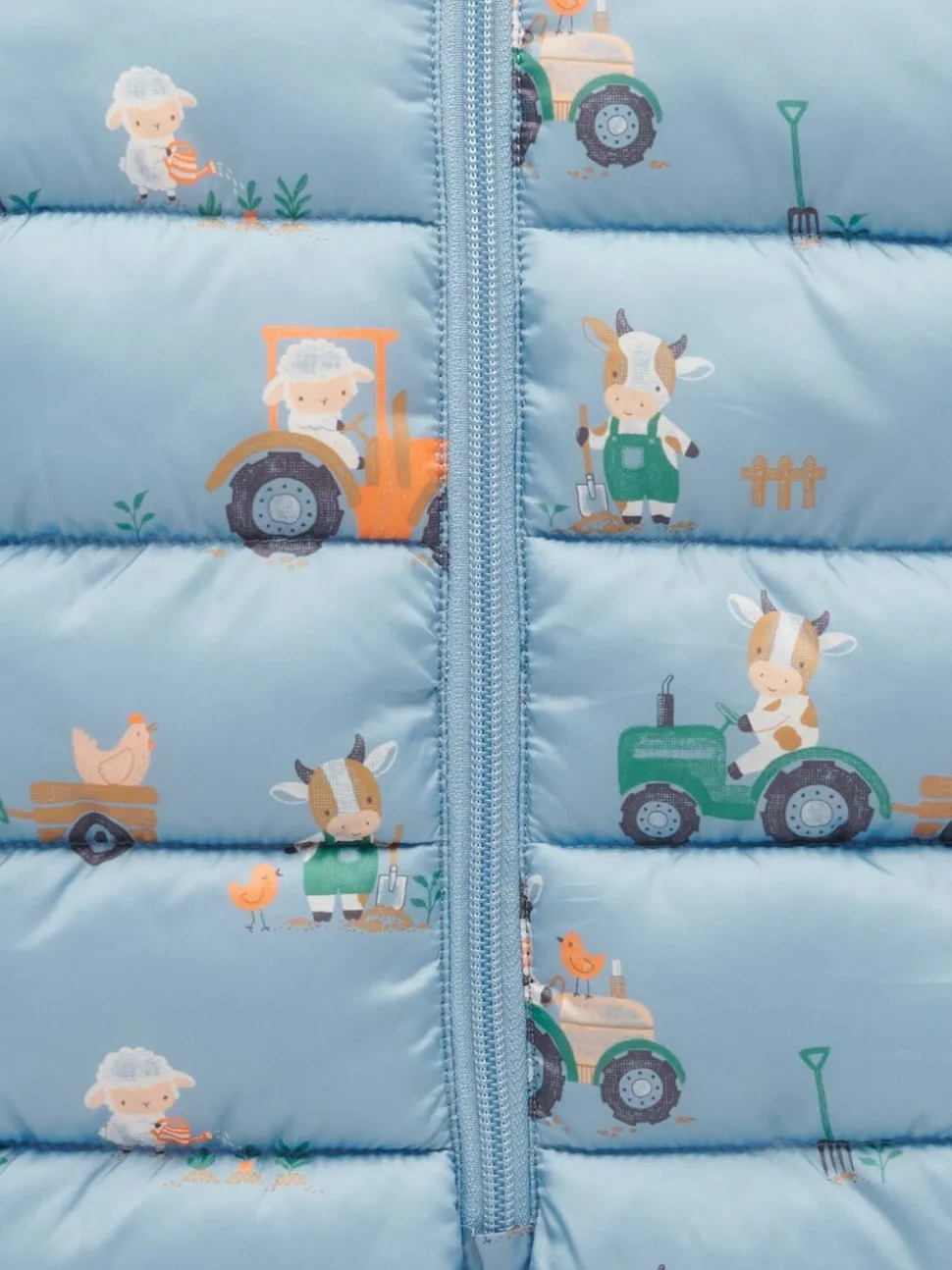 Blauw - Purebaby Showerproof Padded Puffer Pramsuit