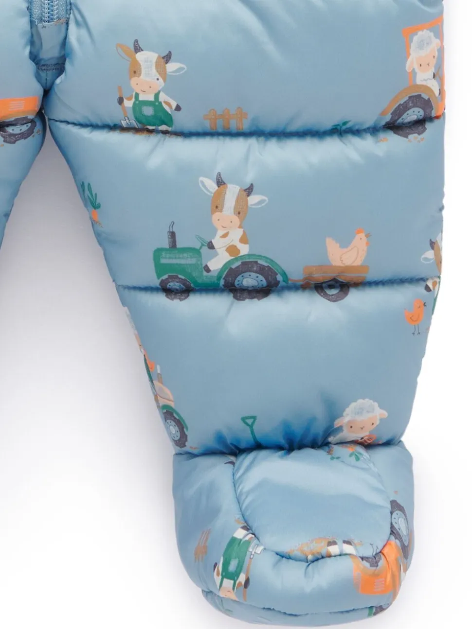Blauw - Purebaby Showerproof Padded Puffer Pramsuit