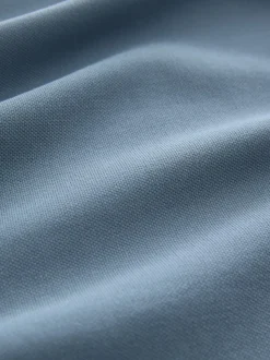 Blauw - Regular fit poloshirt met korte mouwen en contrasterende randen