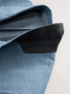 Blauw - Regular Fit Signature Nova Fides 100% Italian Wool Suit Jacket