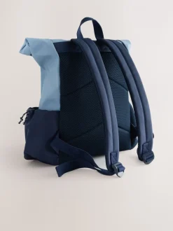 Blauw - Rolltop rugzak