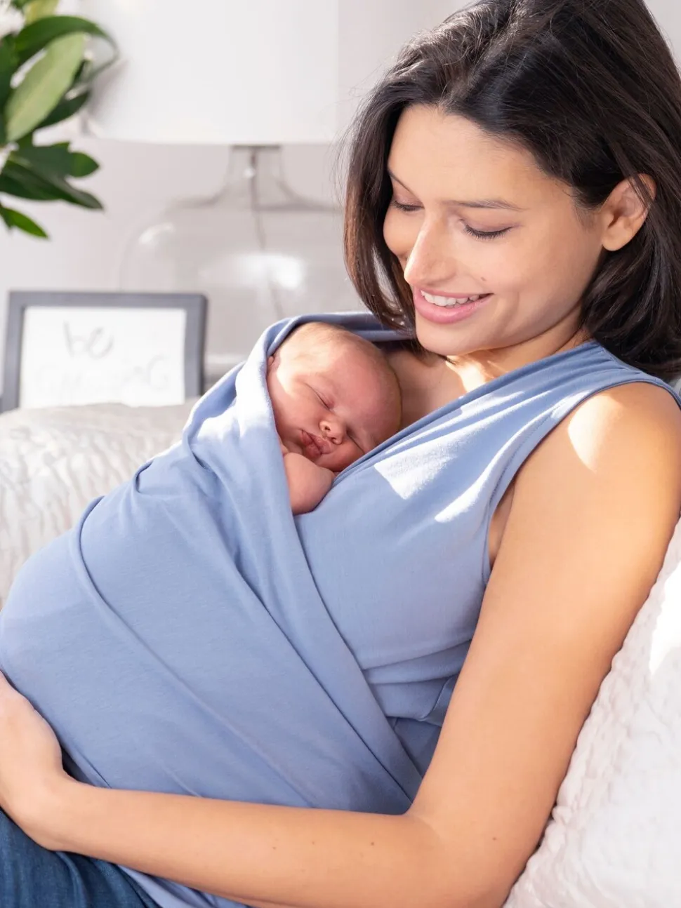 Blauw - Seraphine Skin to Skin Babywearing Sleeveless Top