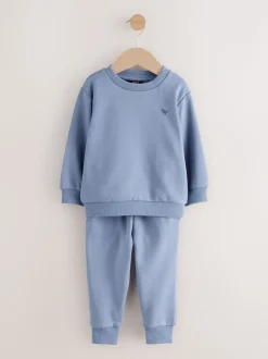 Blauw - Set met sweatshirt en joggingbroek (3mnd-7jr)