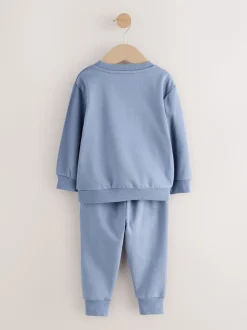 Blauw - Set met sweatshirt en joggingbroek (3mnd-7jr)