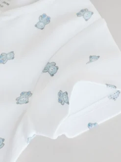 Blauw - Set van 3 babyrompertjes met rits (0 mnd-3 jr)