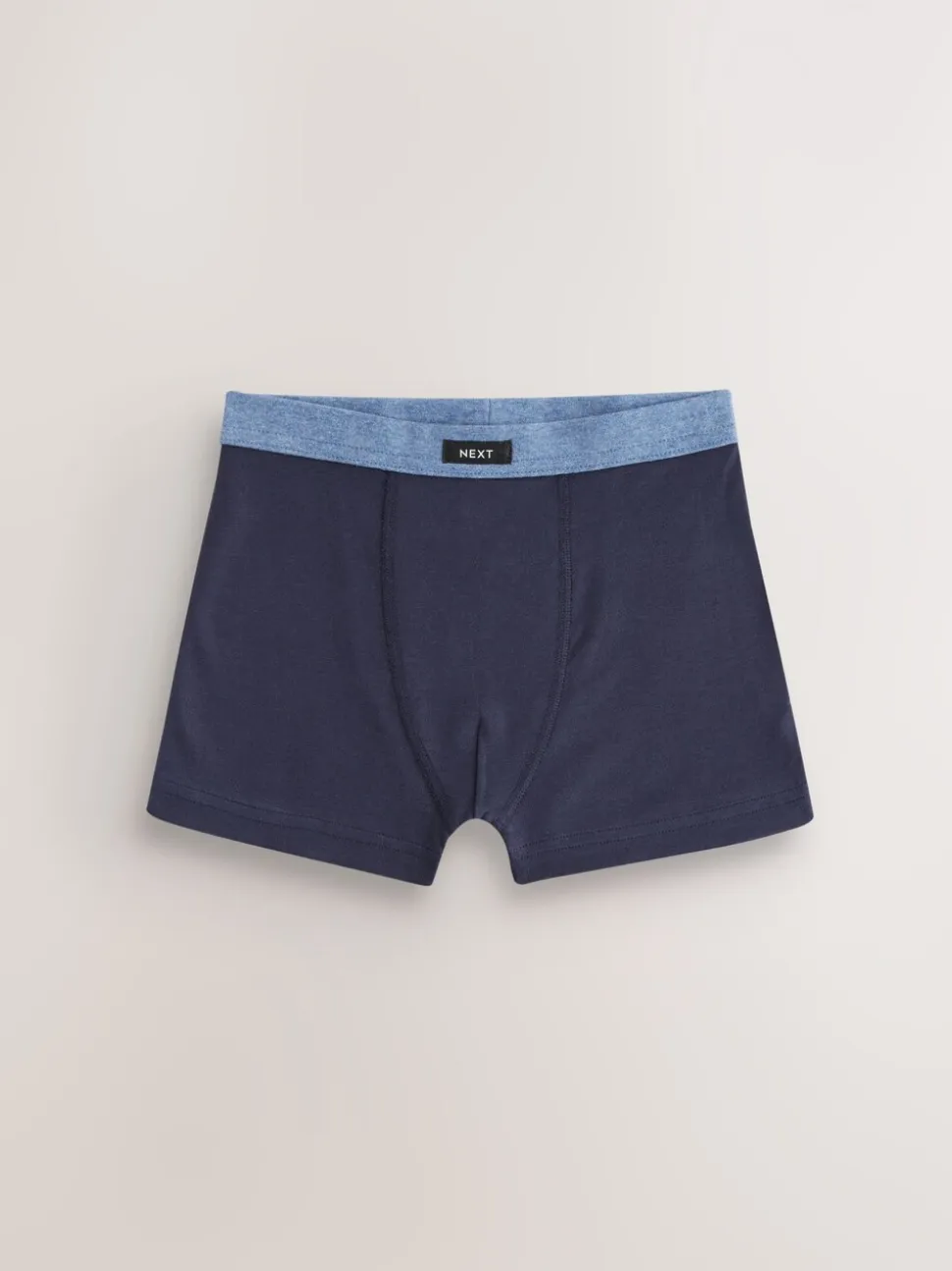 Blauw - Set van 5 boxershorts met zachte tailleband (1,5-16 jr)