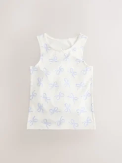 Blauw - Set van 3 hemdjes met print (1,5-16 jr)