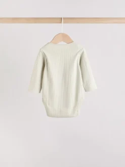 Blauw - Set van 5 rompers met lange mouwen