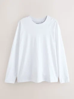 Blauw - Set van 4 T-shirts met lange mouwen