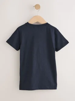 Blauw - Set van 5 T-shirts met korte mouwen (3mnd-7jr)